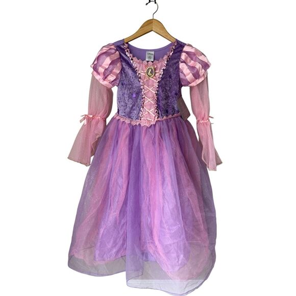 Disney Store Girls Rapunzel Costume Tangled Size 9-10 - Picture 1 of 8